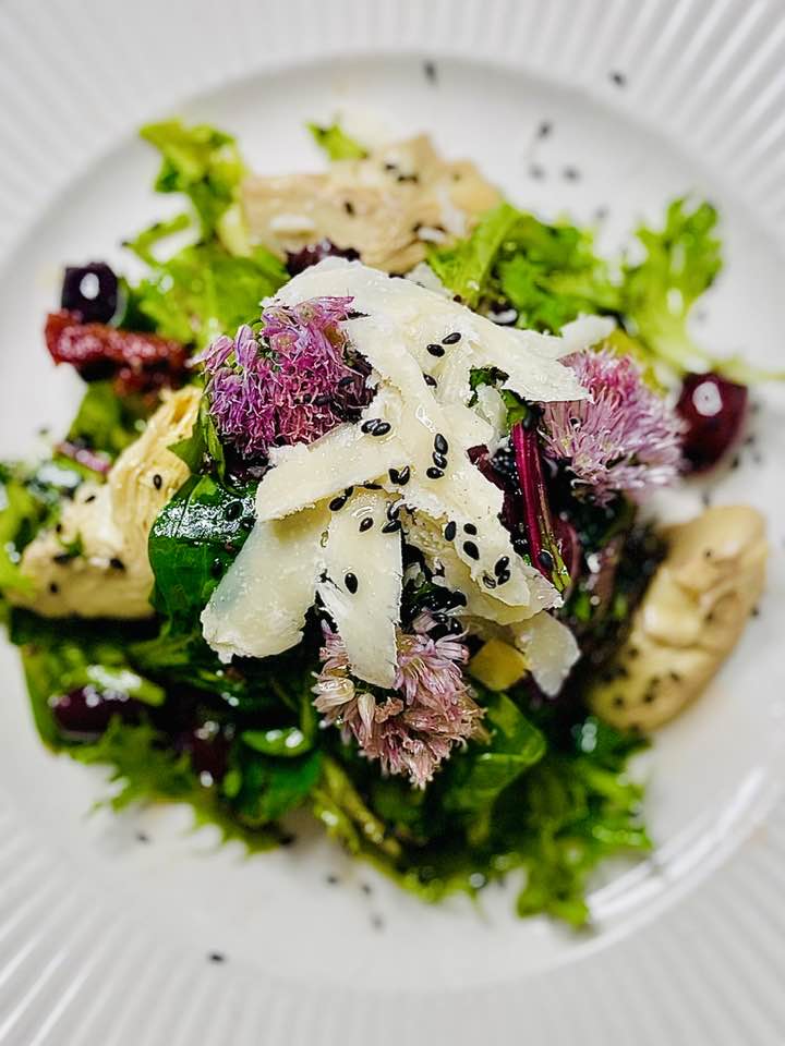 chive blossom salad recipe