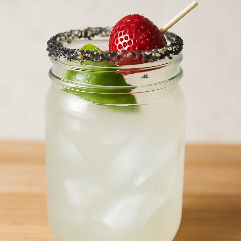 summer cocktails black salt rim margarita recipe