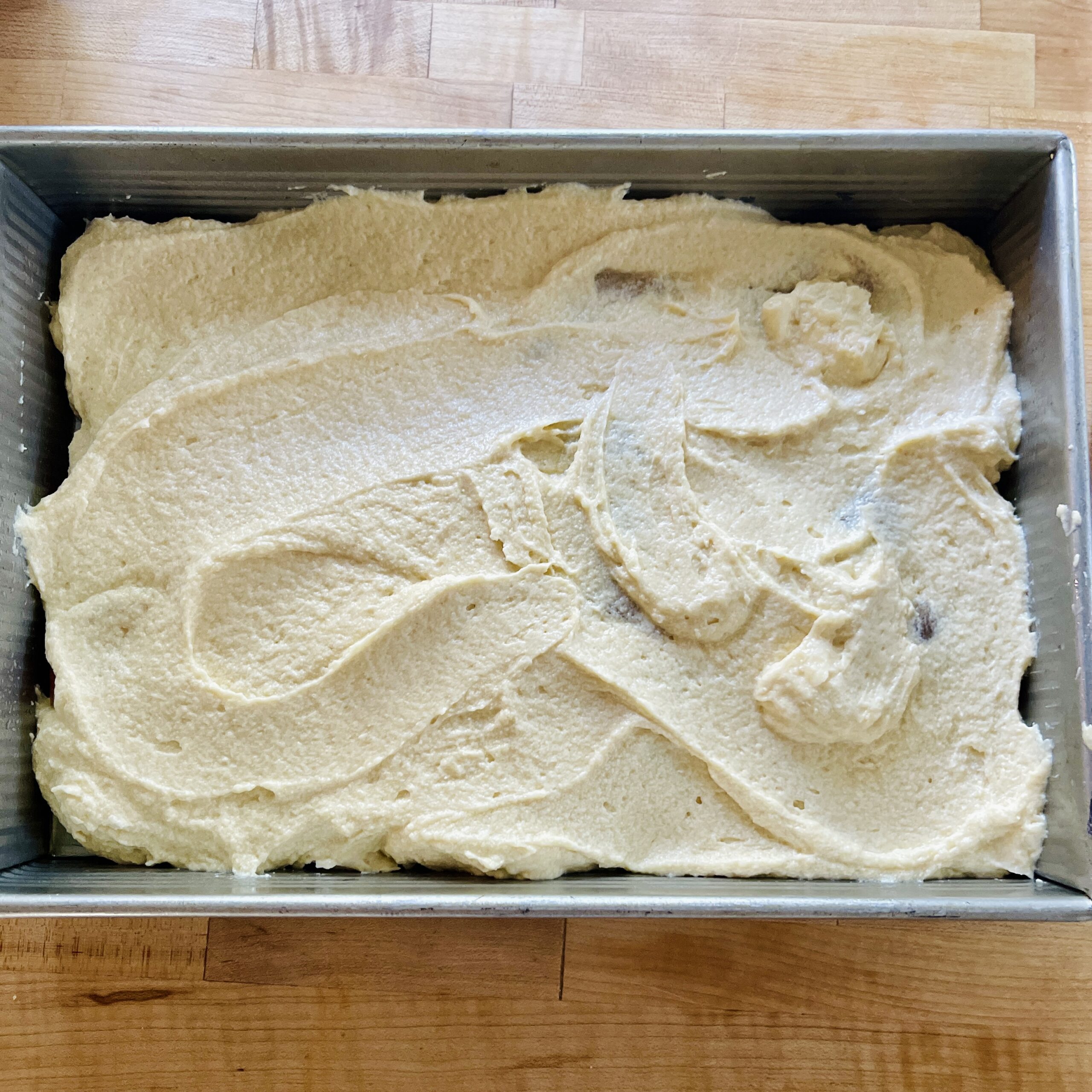 Apple Cake before baking.